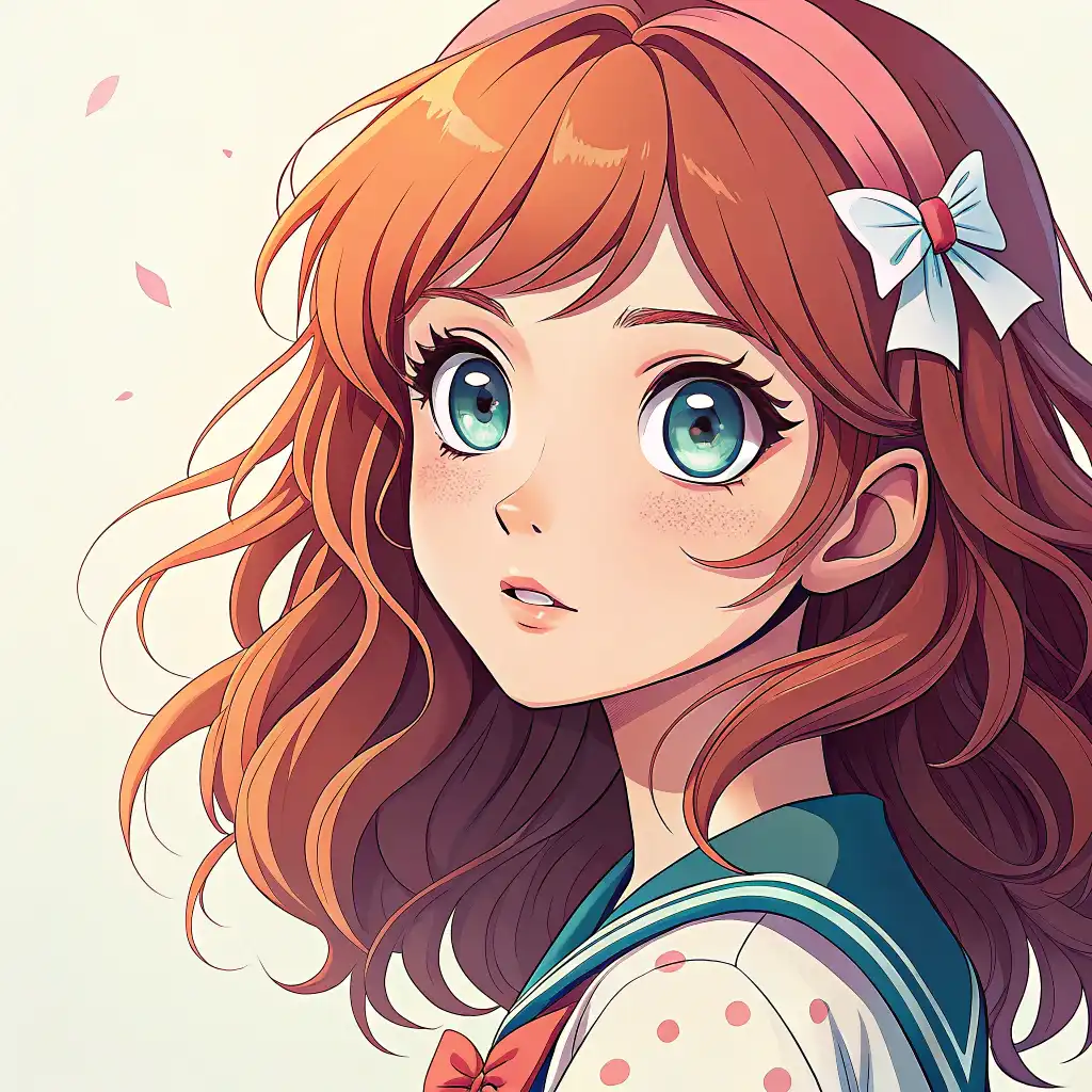 Anime style with vibrant colors, cel-shading, and manga aesthetics