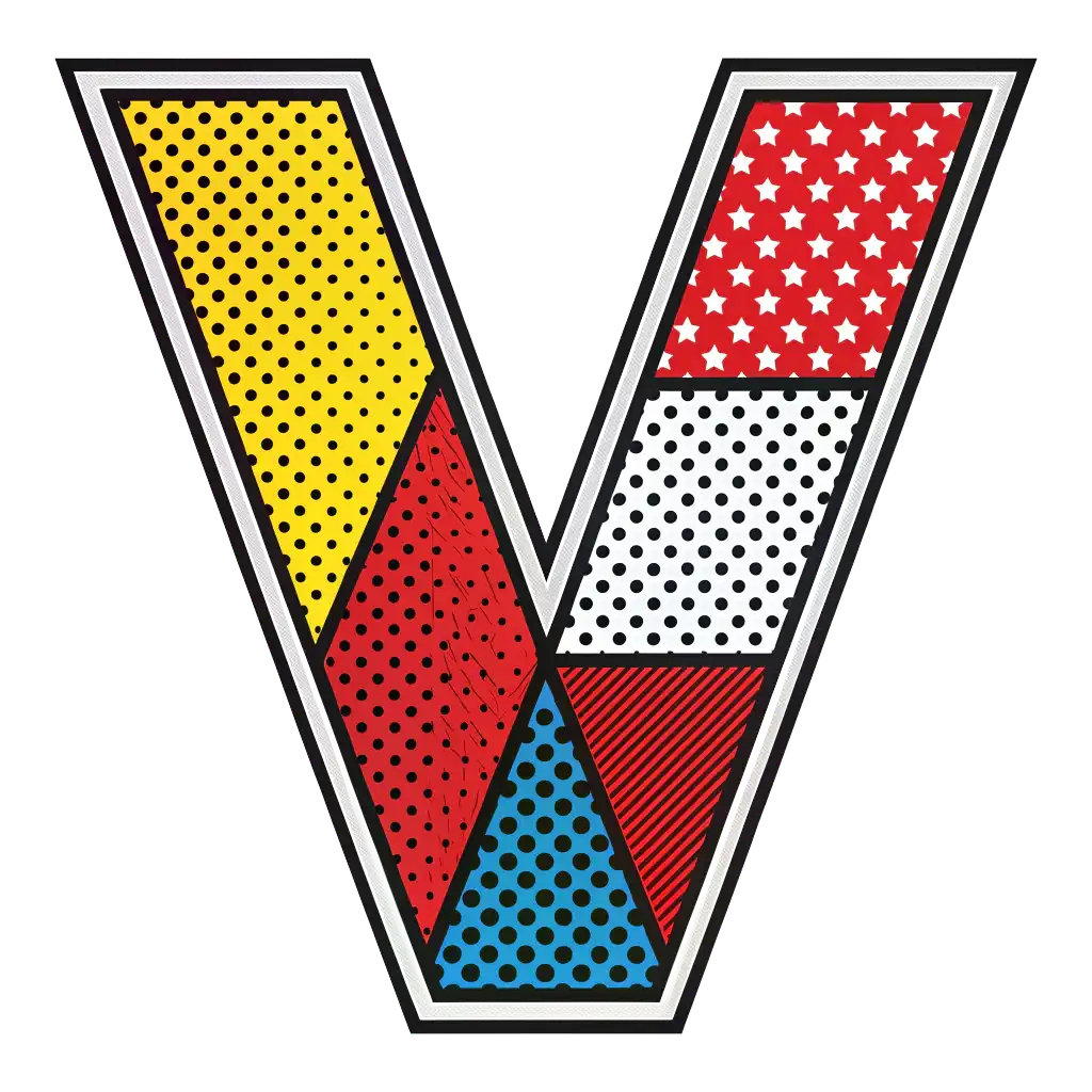 Pop Art style with vibrant colors, comic book style, and cultural references